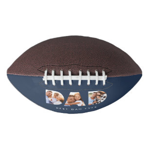 Vater MultiFoto Typografie Marine Blau moderne Football