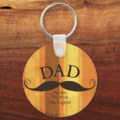 Vater Mustache Button Schlüsselanhänger (Vorderseite)