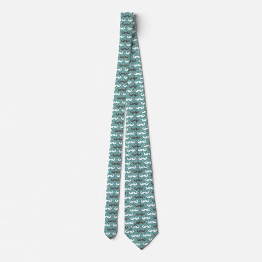 Vater Mustache Pattern Krawatte (Rückseite)