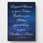 Vater, Mutter, Brüder & Schwestern - Sprichwort Fotoplatte (Vorderseite)