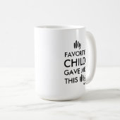 Vater, Mutter Geburtstagsgeschenke von Kindern Kaffeetasse (VorderseiteRechts)