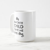 Vater, Mutter Geburtstagsgeschenke von Kindern Kaffeetasse (Vorderseite Links)