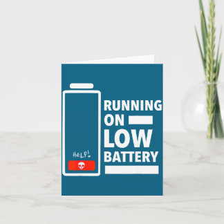 Väter Mütter haben niedrigen Batteriestand Design Karte
