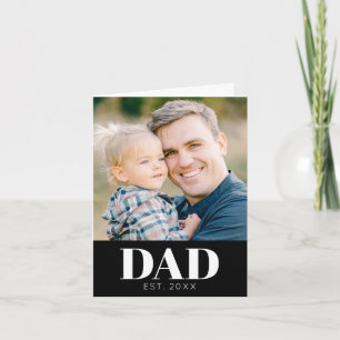 Vater nach Maß Etablierte Foto Vatertag Karte