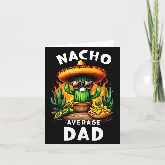 Vater nacho durchschnittlicher fünf de mayo mexika karte (Vorderseite)