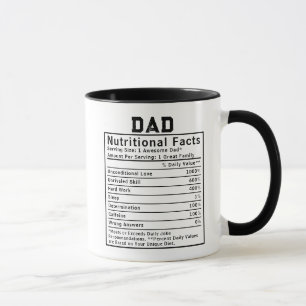 Vater Nährstoff Fakten Vatertagsgeschenke Tasse