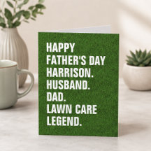 Vater-Name Rasen Pflege Legend Fun Vathers Day