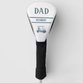 Vater Name Wasserfarbenkarte Golf Headcover (Vorderseite)