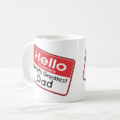 Vater-Namensumbau Kaffeetasse (Vorderseite Links)