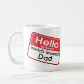 Vater-Namensumbau Kaffeetasse (Links)