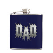 Vater Navy Blau Flasche Flachmann (Vorderseite)