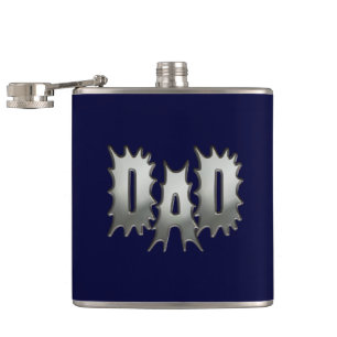 Vater Navy Blau Flasche Flachmann