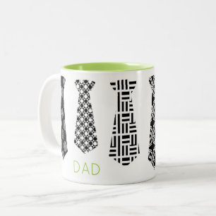 Vater Neck Tie Fathers Day Office Boss Zweifarbige Tasse