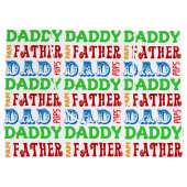 Vater nennt personalisierte große Geschenk-Tasche Große Geschenktüte (Rückseite)