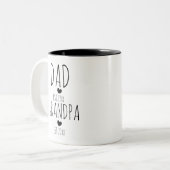 Vater New Opa Est Zweifarbige Tasse (Vorderseite Links)