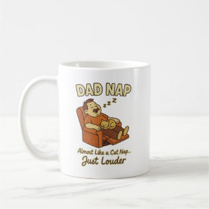 Vater Nickerchen Vorgestellte Kaffee Tasse