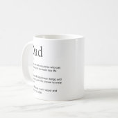 Vater Niedlich Lieblich Funny Definition Kaffeetasse (Vorderseite Links)