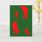 Vater 'n'Kiddo Weihnachtskarte Karte (Gelbe Blume)