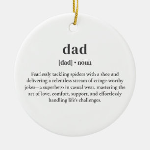 Vater Noun Funny Definition Vatertag Keramik Ornament