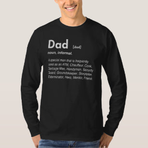 Vater-Noun-Wörterbuch-Wortdefinitionen im Funny Fa T-Shirt