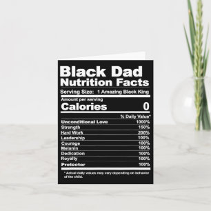 Vater Nutrition Fakten Karte