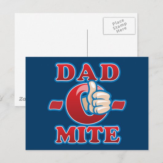 Vater-O-Mite Postkarte (Vorne/Hinten)