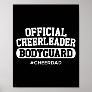 Vater Offiziell Cheerleader Bodyguard Funny Papa T Poster