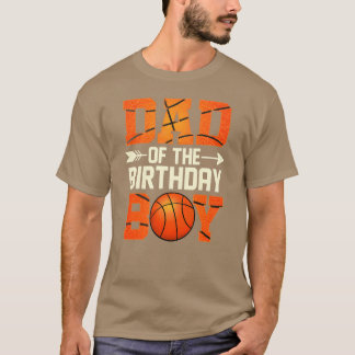 Vater Ofhe Birthday Boy Basketball Vater Daddy Fu T-Shirt