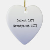 Vater Opa Est Etablissement Opa als Geschenk Keramik Ornament (Rechts)