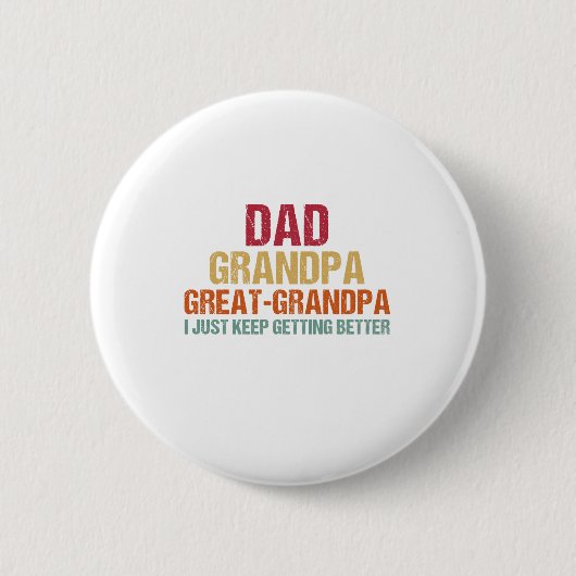 Vater Opa Großer Opa Vatertag Button (Vorderseite)