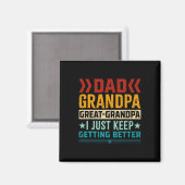 Vater Opa Großer Opa Vatertag Magnet (Vorderseite/Rückseite)