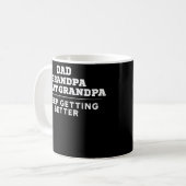 Vater Opa Großgroßvater Ich Behielt, besser zu wer Kaffeetasse (Vorderseite Links)