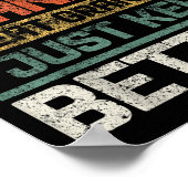 Vater Opa Großvater Ich Behielt einfach schlafen z Poster (Ecke)