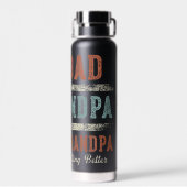 Vater, Opa, Großvater Trinkflasche (Rückseite)