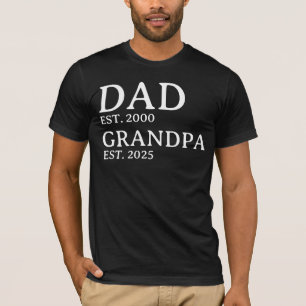 Vater Opa Personalisiert Est. Jahre gewohnt T-Shirt