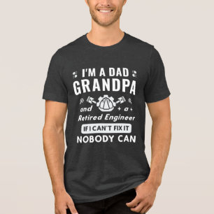 Vater, Opa & Remüden Ingenieur - Funny Fix-it-Zita Tri-Blend Shirt