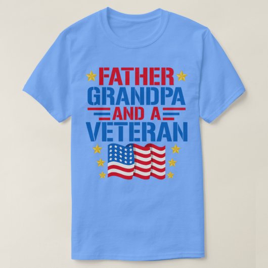 Vater Opa und Veteran T-Shirt (Design vorne)