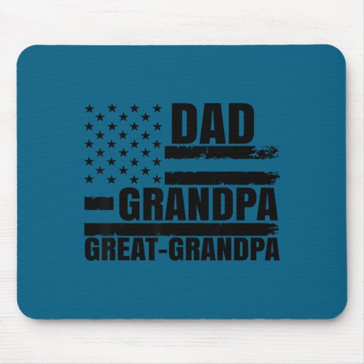 Vater Opa Urgroßvater USA Design Mousepad (Vorne)