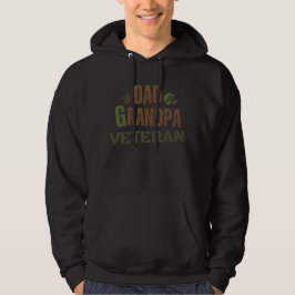 Vater Opa Veteran Proud Familienvatertag Papa Hoodie
