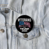 Vater Opa Veterans für Trump 2024 amerikanische Fl Button (Beispiel)