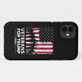 Vater Opa Veterans für Trump 2024 amerikanische Fl Case-Mate iPhone Hülle (Rückseite (Horizontal))