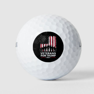 Vater Opa Veterans für Trump 2024 amerikanische Fl Golfball