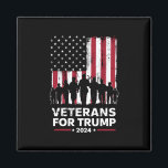 Vater Opa Veterans für Trump 2024 amerikanische Fl Magnet<br><div class="desc">Vater Opa Veterans für Trump 2024 amerikanische Flagge</div>