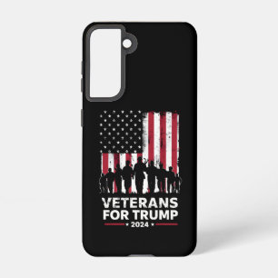 Vater Opa Veterans für Trump 2024 amerikanische Fl Samsung Galaxy Hülle