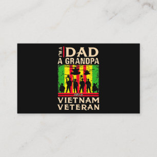 Vater Opa Vietnam Veteran Shirts Veteranen Veteran Visitenkarte