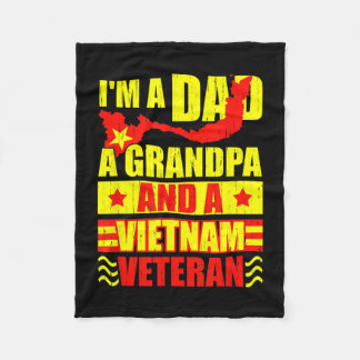 Vater Opa Vietnam Veteran vintage Patriot Daddy Fleecedecke