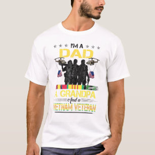 Vater Opa Vietnam Veteran Vintagen Militärmensch T-Shirt