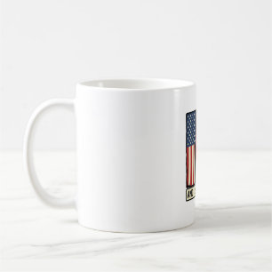 Vater Opa Vintage Patriotisches Familien-Shirt Des Kaffeetasse