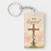 Vater Ostern Freude Kreuz und Lilien Religiös