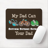 Vater Outswim Outbike überholten Triathlon Mousepad (Mit Mouse)